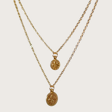 Load image into Gallery viewer, DOUBLE COIN NECKLACE