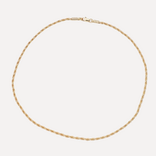 Load image into Gallery viewer, GOLD TWISTED ROPE CHAIN NECKLACE
