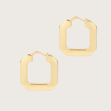 Load image into Gallery viewer, SQUARE HOOP EARRINGS