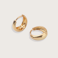 Load image into Gallery viewer, BOLD GOLD HUGGIE HOOPS