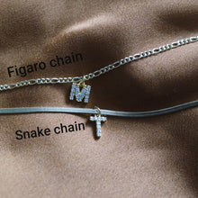 Load image into Gallery viewer, CZ INITIAL NECKLACE