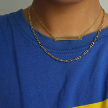 Load image into Gallery viewer, GOLD BAR NECKLACE