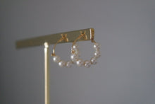 Load image into Gallery viewer, SIX PEARL HOOPS - AALIA Jewellery