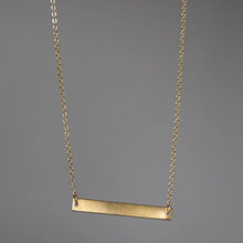 Load image into Gallery viewer, GOLD BAR NECKLACE