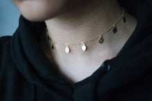 Load image into Gallery viewer, TINY GOLD LEAF SHORT NECKLACE