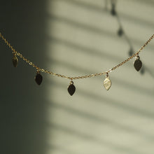 Load image into Gallery viewer, TINY GOLD LEAF SHORT NECKLACE