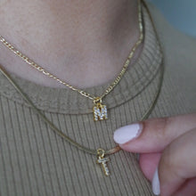 Load image into Gallery viewer, CZ INITIAL NECKLACE