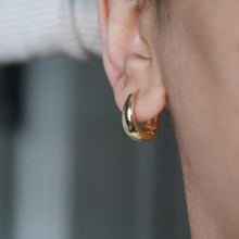 Load image into Gallery viewer, BOLD GOLD HUGGIE HOOPS