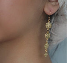 Load image into Gallery viewer, COIN DROP EARRINGS - AALIA Jewellery
