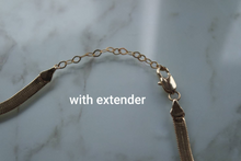 Load image into Gallery viewer, gold snake chain extender