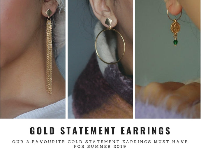 Gold Statement Earrings