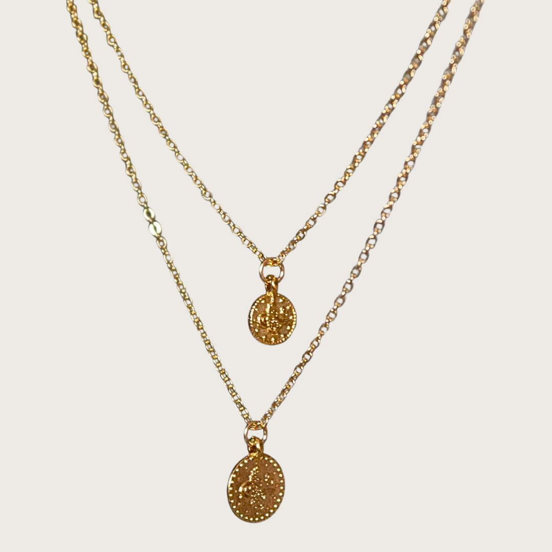 DOUBLE COIN NECKLACE