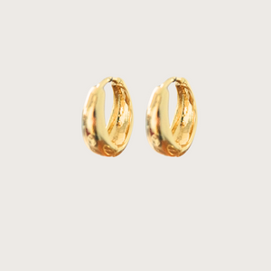 BOLD GOLD HUGGIE HOOPS