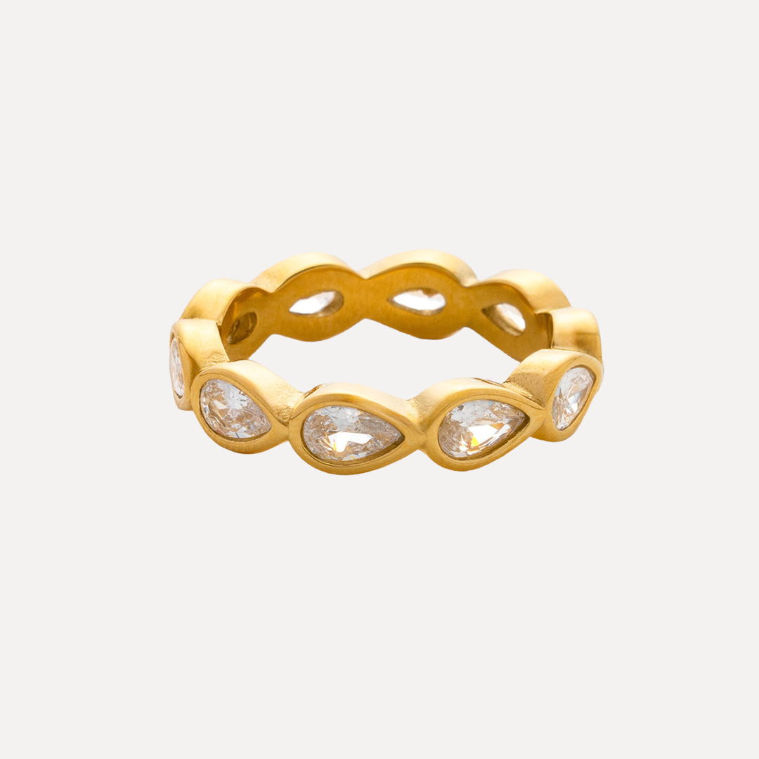 TEAR DROP BAND RING