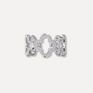 CLOVER BAND RING