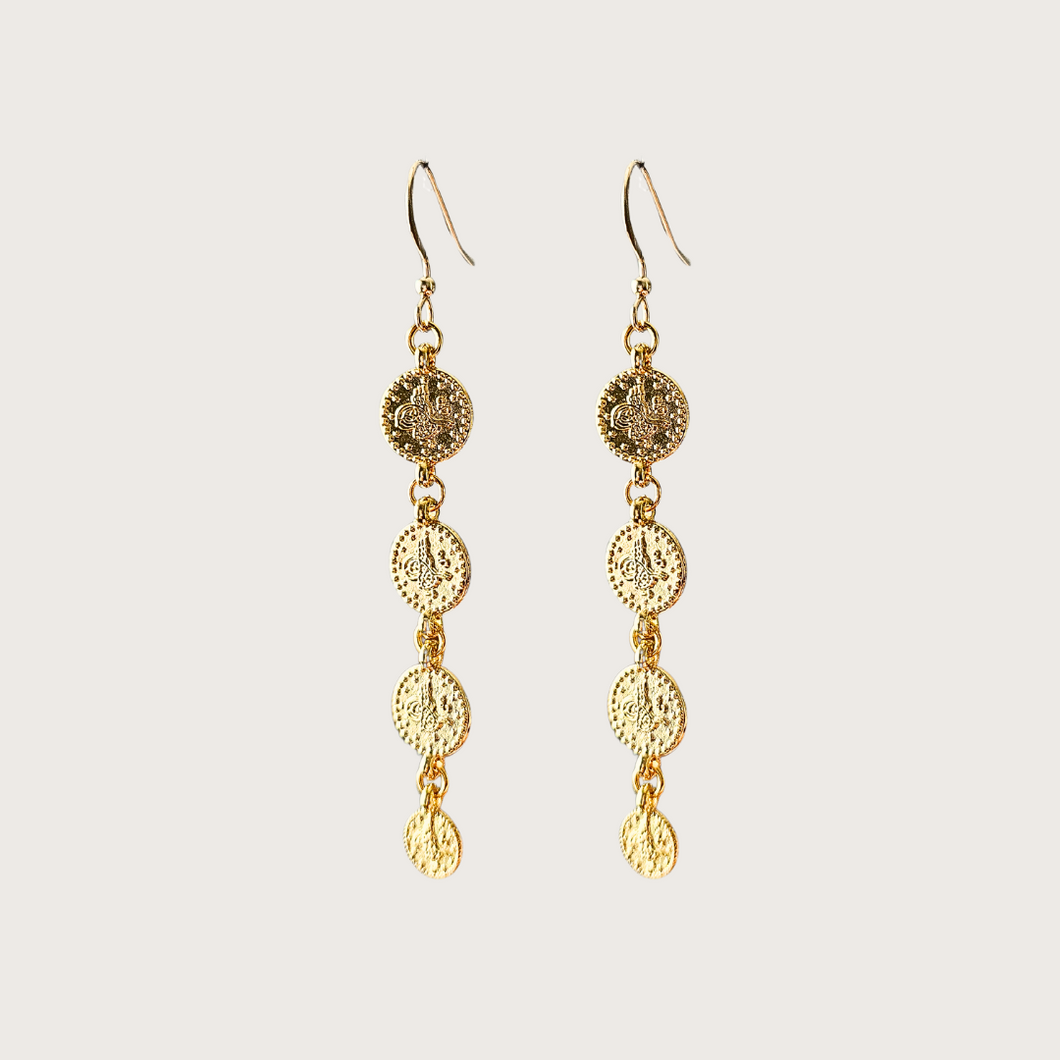 COIN DROP EARRINGS