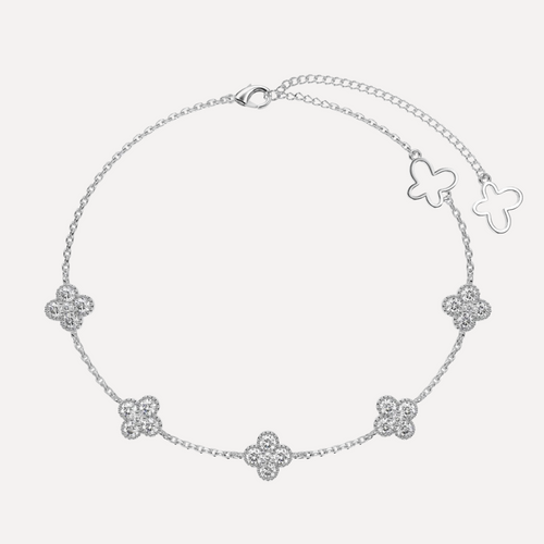 925 sterling silver clover bracelet
