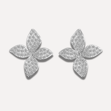 four lead petel earrings