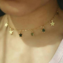 Load image into Gallery viewer, GOLD STAR CHOKER NECKLACE
