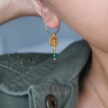 Load image into Gallery viewer, GOLD COIN HOOPS - AALIA Jewellery
