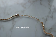 Load image into Gallery viewer, GOLD ROPE CHAIN NECKLACE

