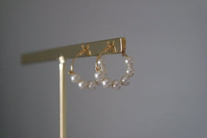 SIX PEARL HOOPS - AALIA Jewellery