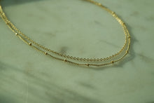 Load image into Gallery viewer, DOUBLE CHAIN NECKLACE - AALIA Jewellery
