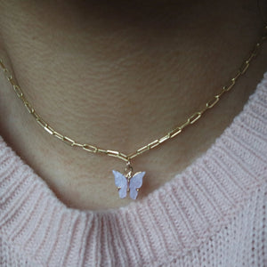 LILAC BUTTERFLY NECKLACE - AALIA Jewellery