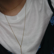 Load image into Gallery viewer, GOLD CABLE Y LARIAT NECKLACE

