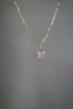 Load image into Gallery viewer, LILAC BUTTERFLY NECKLACE
