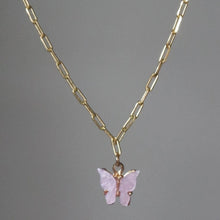 Load image into Gallery viewer, LILAC BUTTERFLY NECKLACE
