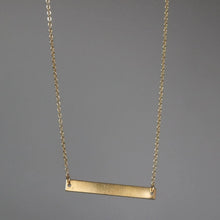 Load image into Gallery viewer, GOLD BAR NECKLACE
