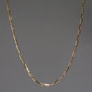 THIN RECTANGLE CHAIN NECKLACE