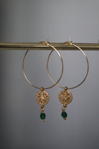 GOLD COIN HOOPS