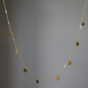 GOLD COIN CHOKER NECKLACE