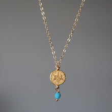 Load image into Gallery viewer, TURQUOISE COIN NECKLACE
