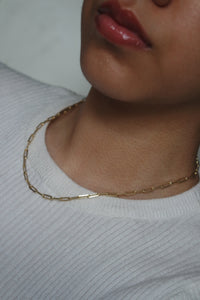 PAPERCLIP CHAIN NECKLACE