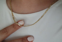 Load image into Gallery viewer, TINY FIGARO CHAIN NECKLACE
