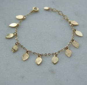 GOLD LEAF BRACELET - AALIA Jewellery