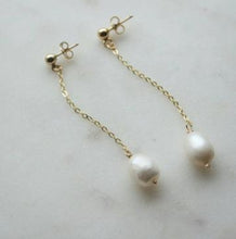 Load image into Gallery viewer, BAROQUE FRESH PEARL DROP EARRINGS 
