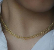 Load image into Gallery viewer, FOUR STRAND CHOKER NECKLACE - AALIA Jewellery
