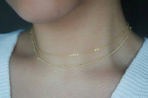 DOUBLE CHAIN NECKLACE - AALIA Jewellery