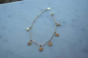 GOLD STAR BRACELET - AALIA Jewellery